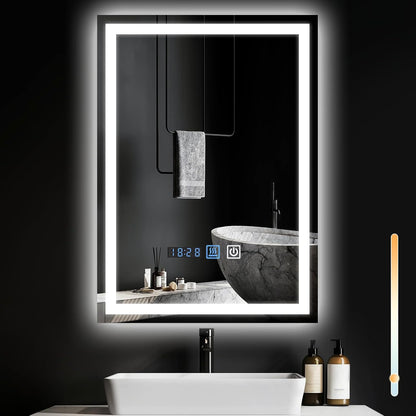ZMH Spiegel Bad Badspiegel mit Beleuchtung,60x100cm LED Wandspiegel