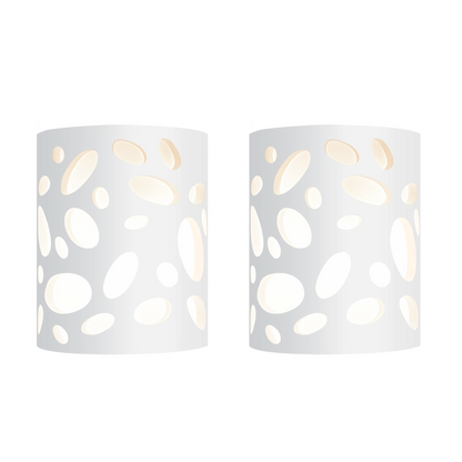 ZMH Wandleuchte Innen Wandlampe Flur - Up and Down Leuchten Modern Design Wandleuchten E14 Flurlampe Wei? Gipsleuchte Treppenhaus Wandlicht f¨¹r Wohnzimmer K¨¹che - Ohne Leuchtmittel