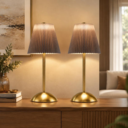 ZMH Tischlampe Kabellos Nachttischlampe 2er Set LED Akku Tischleuchte Aufladbar