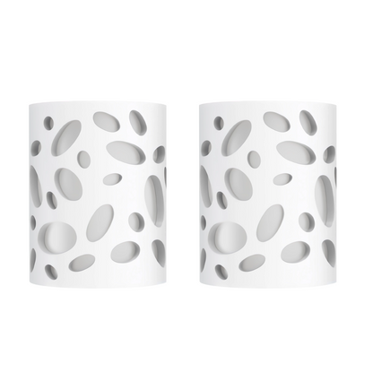 ZMH Wandleuchte Innen Wandlampe Flur - Up and Down Leuchten Modern Design Wandleuchten E14 Flurlampe Wei? Gipsleuchte Treppenhaus Wandlicht f¨¹r Wohnzimmer K¨¹che - Ohne Leuchtmittel