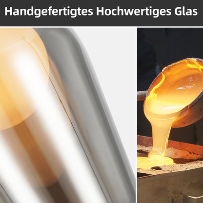 Pendelleuchte Schlafzimmer H?ngelampe Schwarz - 1 Flammig H?ngeleuchte Glas Esstischlampe H?ngend G9 Nachtisch Pendellampe H?henverstellbar f¨¹r Wohnzimmer Esstisch Flur (ohne Leuchtmittel)