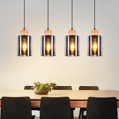 ZMH Pendelleuchte esstisch Hängelampe E27: Esstischlampe hängend Holz