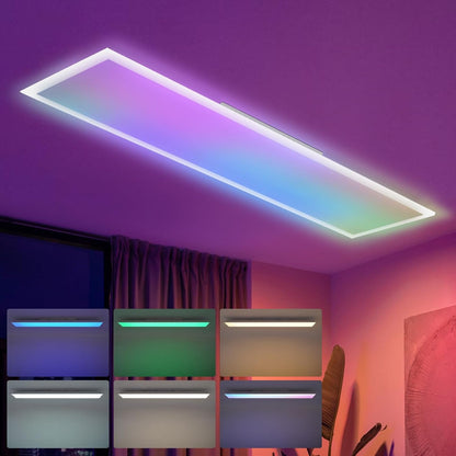 ZMH LED Panel 100x25 RGB Dimmbar Deckenpanel Dimmbar Lang