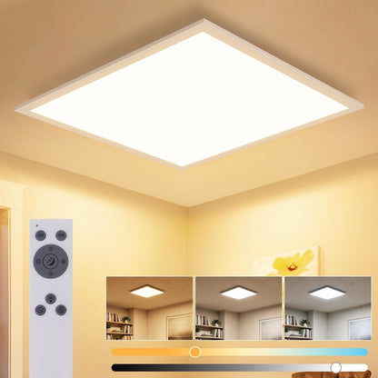 ZMH LED Deckenleuchte 45x45cm Dimmbar LED Panel Weiß Deckenlampe