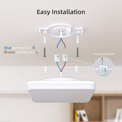 ZMH LED Panel Deckenleuchte Quadrat Weiß 24W Deckelampe Badlampe 27.5*4.8CM, IP54 Wasserfest, LED fest integriert, Warmweiß Neutralweiß Kaltweiß, Badezimmer Flur Schlafzimmer Wohnzimmer