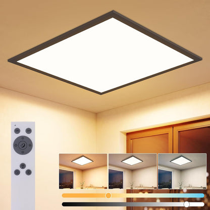 ZMH LED Deckenleuchte 45x45cm Dimmbar LED Panel Weiß Deckenlampe