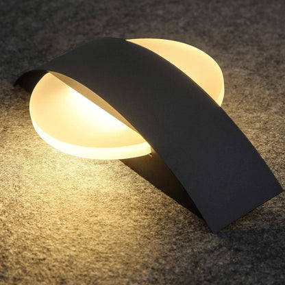 ZMH Wandleuchte LED Wandlampe mit Schalter Innen Schwarz 6W Flurlempe