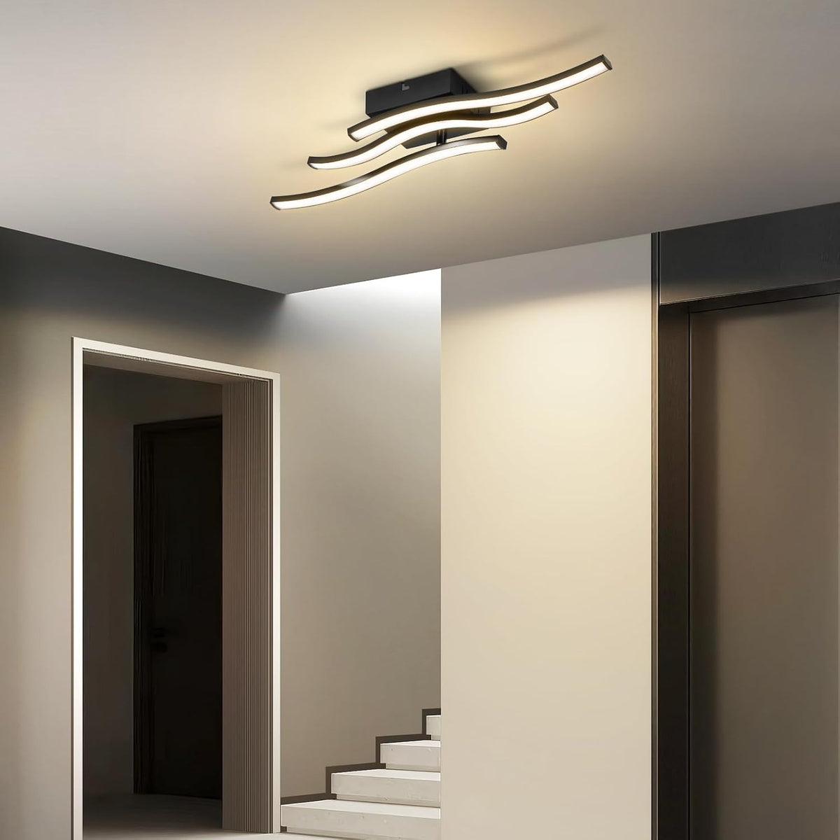 ZMH  LED Deckenlampe Schlafzimmer Deckenleuchte: Modern