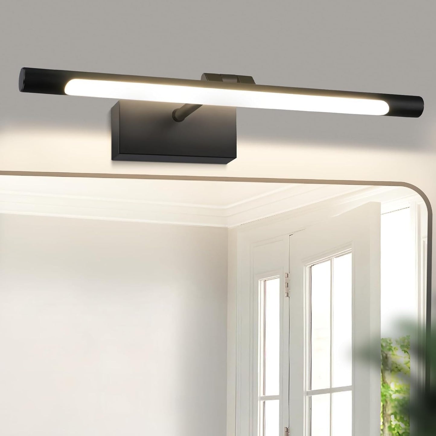 ZMH LED Spiegelleuchte Bad 30-40CM 6W Spiegellampe Badezimmer 4000K
