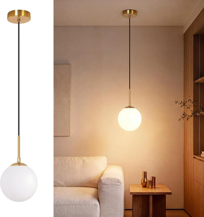 ZMH Pendelleuchte G9 Schlafzimmer Glas Esstisch Modern Hängelampe