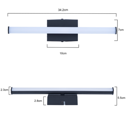 ZMH LED Deckenlampe Flur Deckenleuchte - Schwarz 6W Flurlampe 3000K Warmwei? K¨¹chenlampe Modern Schlafzimmerlampe Linien-Design Deckenbeleuchtung f¨¹r K¨¹che Schlafzimmer Treppenhaus Wohnzimmer