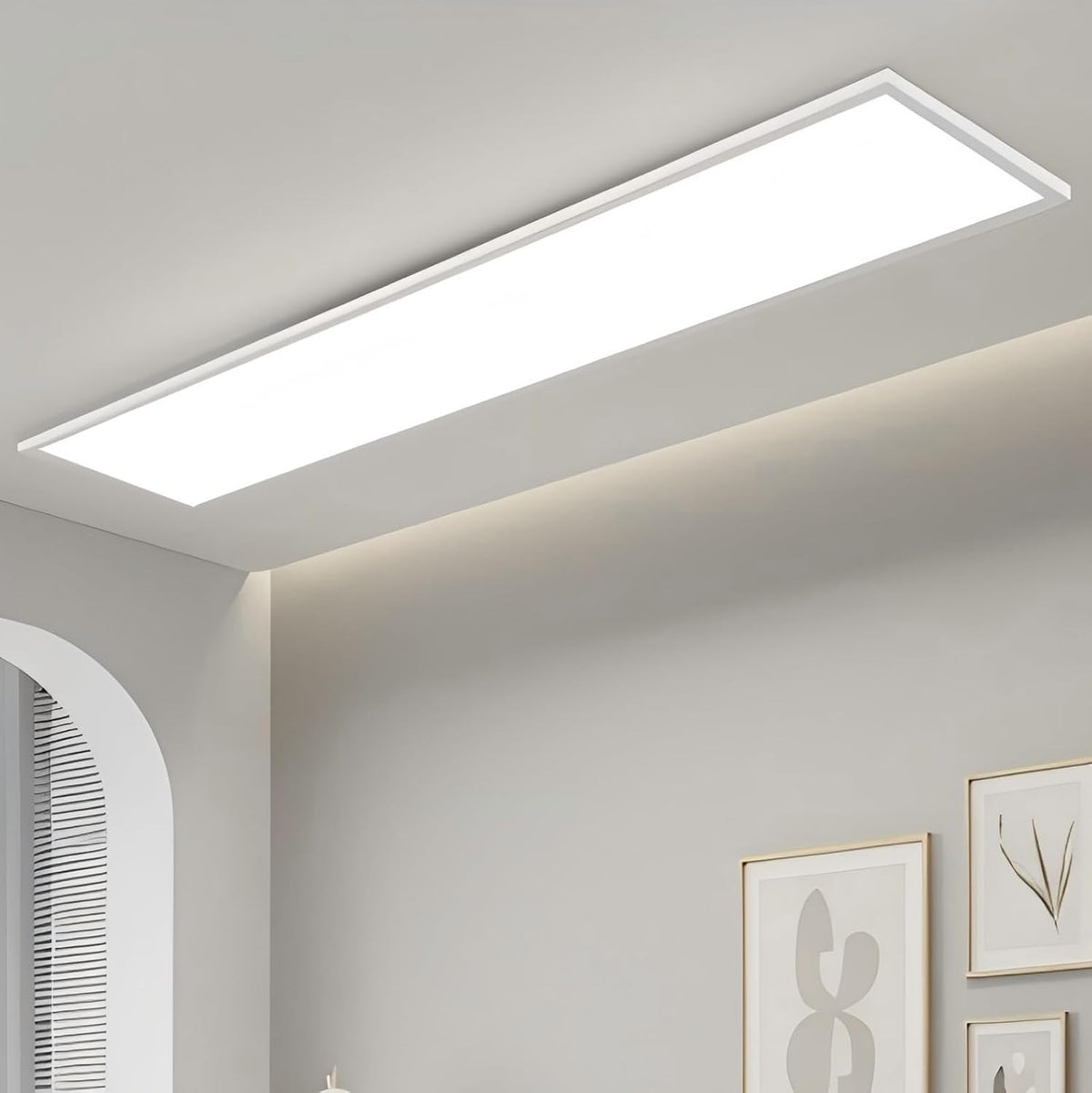 ZMH LED Panel 100x25 RGB Dimmbar Deckenpanel Dimmbar Lang