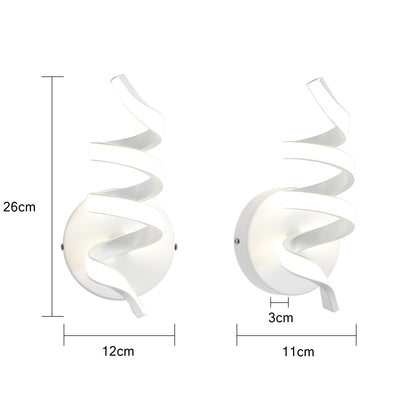 ZMH Wandleuchte Innen LED Wandlampe: Treppenhaus Wohnzimmer Schlafzimmer Flur Modern Design Wand Lampe 7W Wei? Wandleuchten Badezimmer Warmwei? 3000K