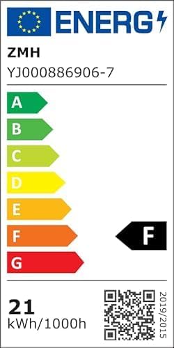 2ER Wandlampe led Wandleuchte innen - Modern 60CM 21W Flur Up Down Warmweiß Flurlampe Wohnzimmerlampe Schwarze Bettlampe Wandbeleuchtung für Treppenhaus Wohnzimmer Kinderzimmer Schlafzimmer