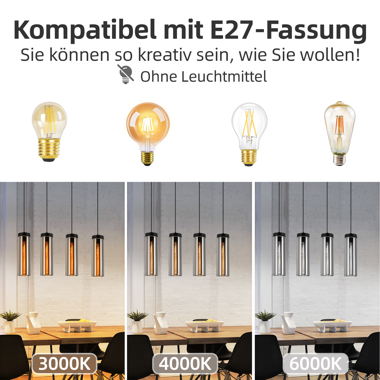 H?ngeleuchte Wohnzimmer H?ngelampe Vintage - 1 Flammig Pendelleuchte H?henverstellbar Esstischlampe H?ngend E27 Schwarz Glas Pendellampe f¨¹r Esstisch Schlafzimmer k¨¹che (ohne Leuchtmittel)