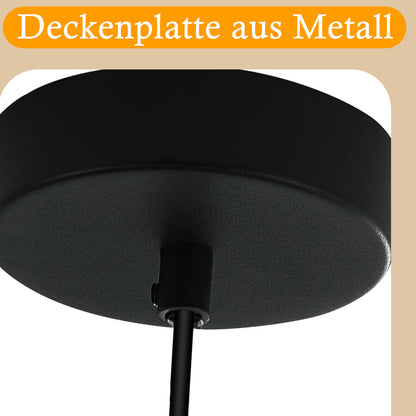 Pendelleuchte Esstisch H?ngelampe Wohnzimmer - Esstischlampe Glas E27 H?ngeleuchte Schlafzimmer 1 Flammig Pendellampe Vintage Retro Esszimmerlampe Transparent f¨¹r K¨¹che Hotel(ohne Leuchtmittel)