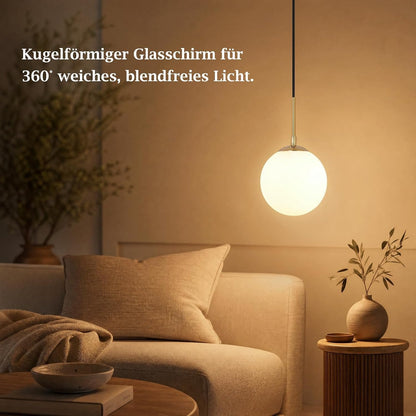 ZMH Pendelleuchte G9 Schlafzimmer Glas Esstisch Modern Hängelampe