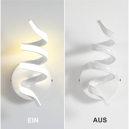 ZMH Wandleuchte Innen LED Wandlampe: Treppenhaus Wohnzimmer Schlafzimmer Flur Modern Design Wand Lampe 7W Wei? Wandleuchten Badezimmer Warmwei? 3000K