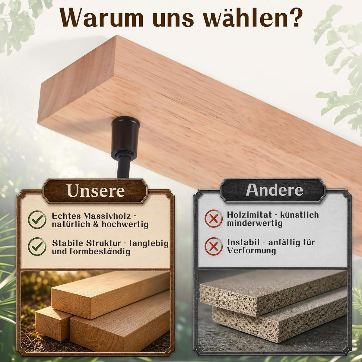 ZMH Pendelleuchte esstisch Hängelampe E27: Esstischlampe hängend Holz