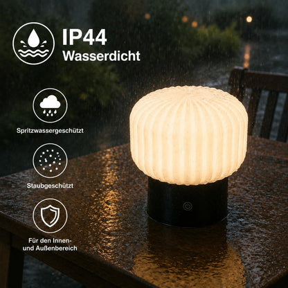 ZMH Tischlampe Kabellos Nachttischlampe Akku LED Aufladbar Tischleuchte Dimmbar
