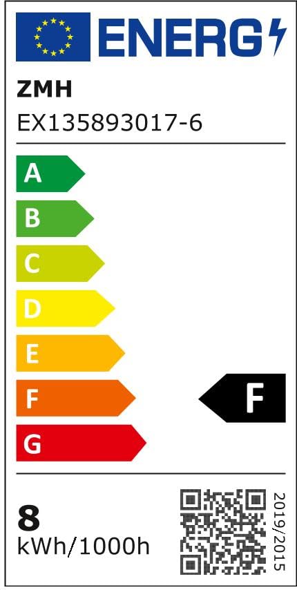 ZMH Deckenlampe LED Deckenleuchte Flach - Küchenlampe Schwarz 8W Badezimmerlampe Rund Küche Deckenbeleuchtung 3000K Schlafzimmerlampe Klein Badlampe IP44 Flurlampe Ø17cm für Schlafzimmer Bad Flur