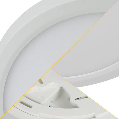 ZMH Deckenlampe LED Deckenleuchte Schlafzimmer - 15W Badlampe Warmweiß Flach Ø22cm Badezimmer Deckenbeleuchtung Badezimmerlampe IP44 Wasserdicht Schlafzimmerlampe Rund Küchenlampe Weiß für Bad Flur