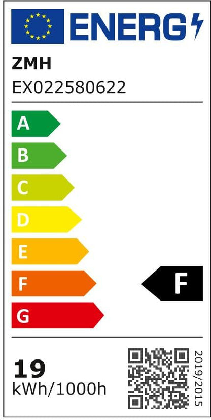 ZMH Deckenlampe LED Deckenleuchte Flach - Schlafzimmerlampe 27cm Küchenlampe Schwarz Badezimmerlampe Warmweiß 19W Schlafzimmer Deckenbeleuchtung Eckig Badlampe IP44 Flurlampe für Küche Flur Badezimmer