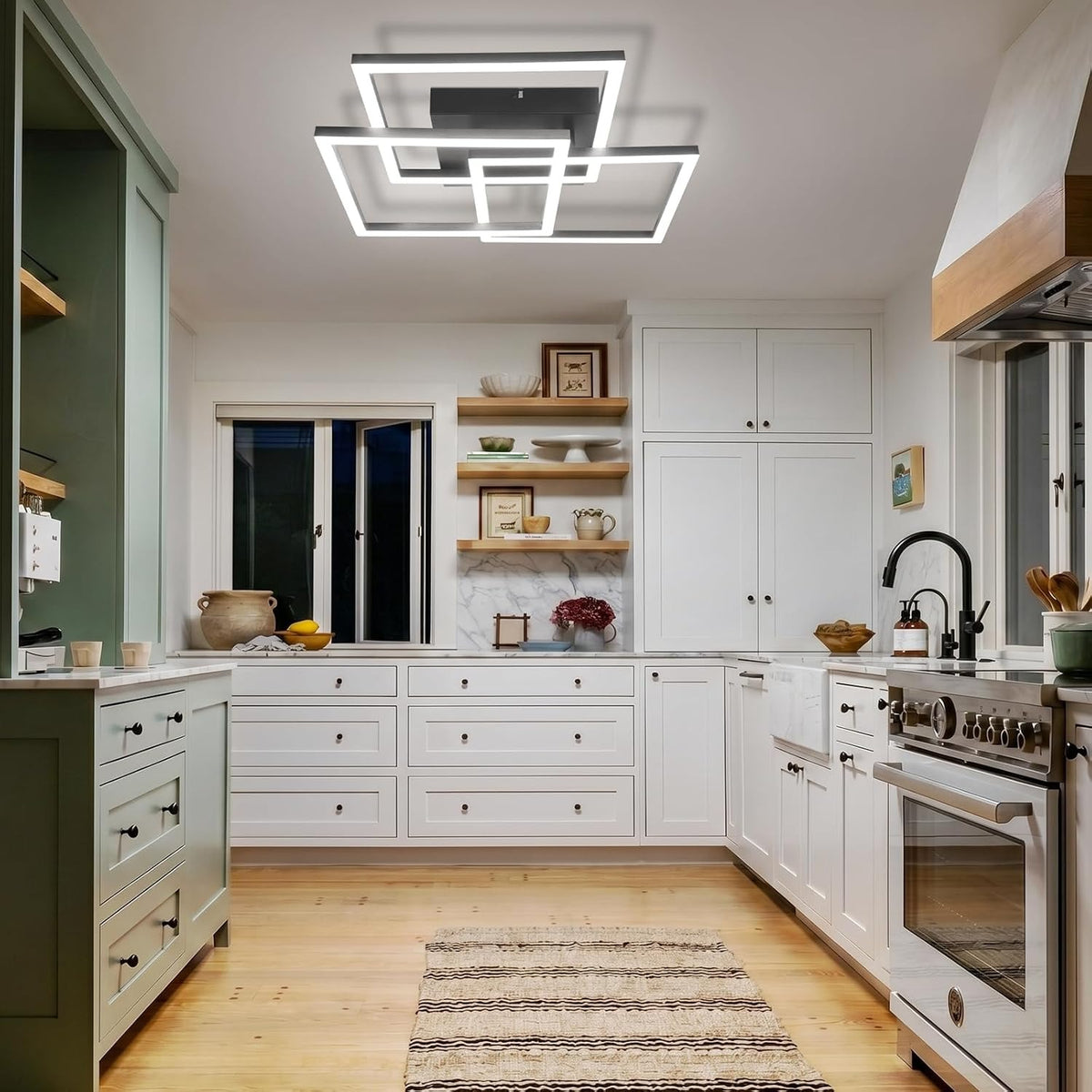 ZMH LED Deckenlampe, 31W Deckenleuchte Wohnzimmer mit Fernbedienung