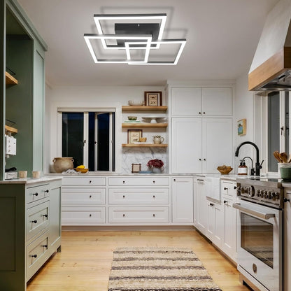 ZMH LED Deckenlampe, 31W Deckenleuchte Wohnzimmer mit Fernbedienung
