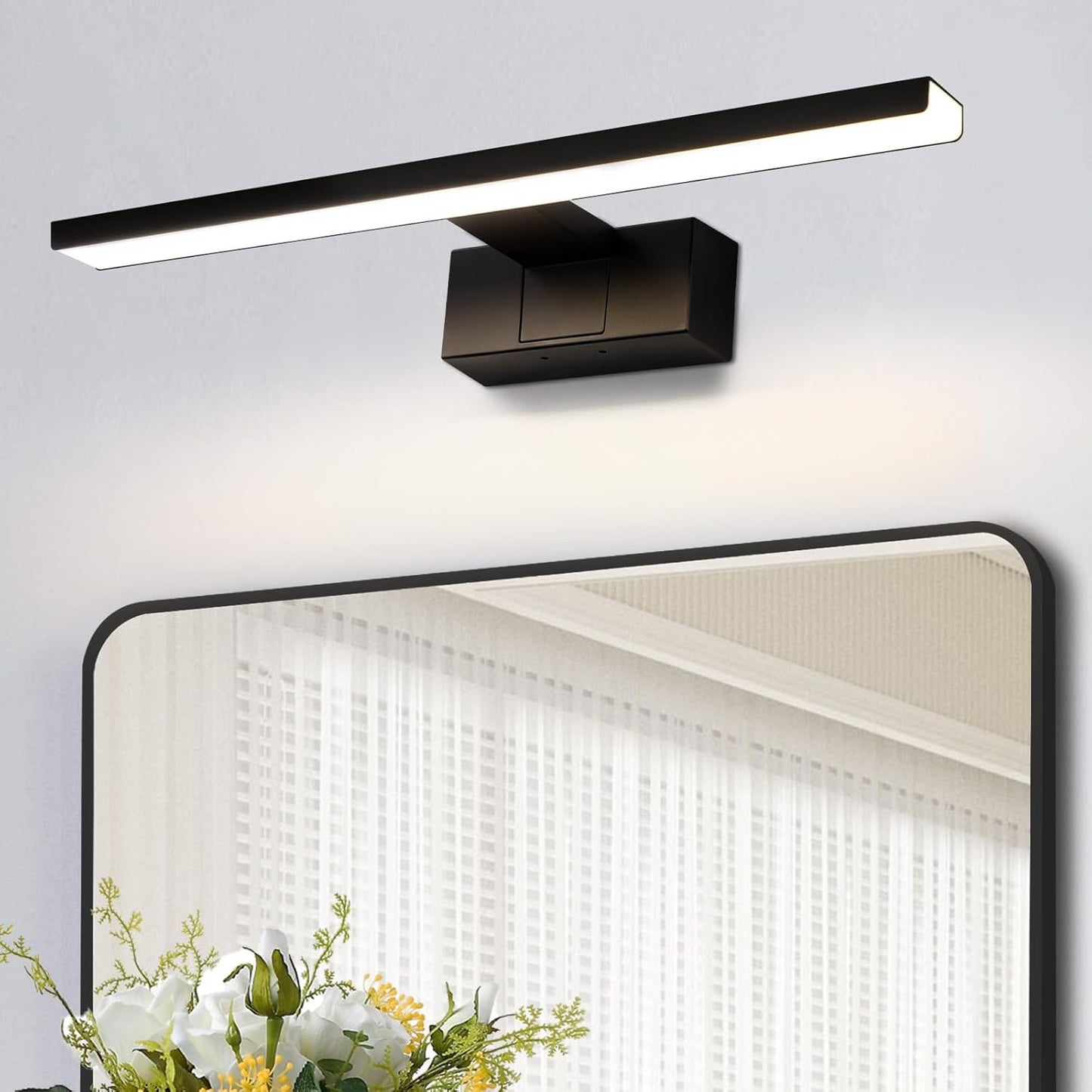 ZMH LED Spiegelleuchte Bad 30-40CM 6W Spiegellampe Badezimmer 4000K