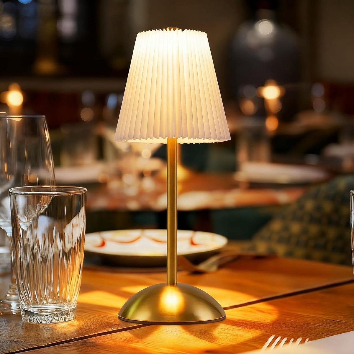 ZMH Tischlampe Kabellos Nachttischlampe 2er Set LED Akku Tischleuchte Aufladbar