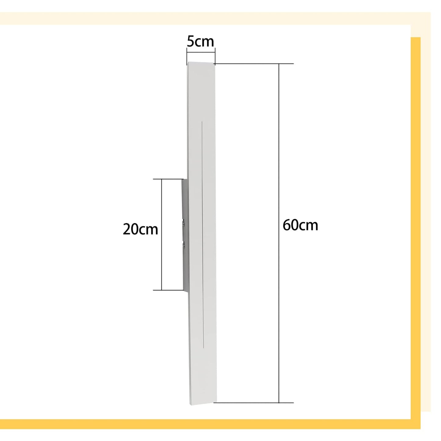 ZMH Wandlampe led Wandleuchte innen - 60CM Up Down Wohnzimmerlampe Flur 3000K Warmwei? Modern 31W Flurlampe Wei? Bettlampe Wandbeleuchtung f¨¹r Treppenhaus Wohnzimmer Schlafzimmer Kinderzimmer