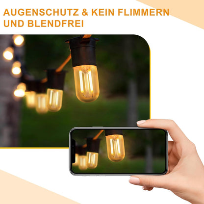 ZMH E14 LED Warmweiss Glühbirne: 4 Pack T22 Vintage LED Lampen 2W Retro Edison Sockel Birne 2700K Warmweiß Leuchtmittel Energiesparlampe Kühlschranklampe Light Bulb nicht Dimmbar