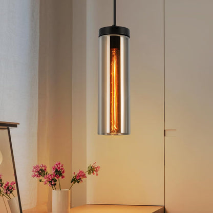 H?ngeleuchte Wohnzimmer H?ngelampe Vintage - 1 Flammig Pendelleuchte H?henverstellbar Esstischlampe H?ngend E27 Schwarz Glas Pendellampe f¨¹r Esstisch Schlafzimmer k¨¹che (ohne Leuchtmittel)