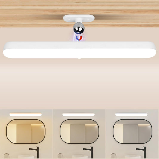 ZMH Unterbauleuchte K¨¹che LED Dimmbar Schminktisch Lampe mit Bewegungssensor - Kabellos Spiegellampe USB Aufladbar Akku Schranklicht Magnet Unterschrank Beleuchtung 360¡ã Schwenkbar K¨¹chenlampe