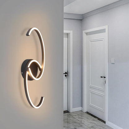 ZMH Deckenlampe LED Deckenleuchte Wohnzimmer - 24W Modern Design Wohnzimmerlampe Schwarz 3000K Warmweiß Küchenlampe Flur Schlafzimmerlampe 330° Drehbarer Metall Deckenleuchten für Küche Büro