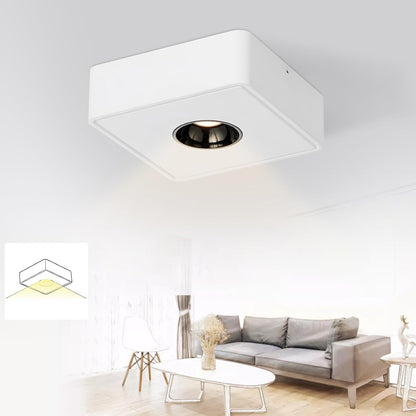 ZMH Deckenstrahler, LED-Aufbaustrahler ¨C 7 W Strahler, Deckenleuchte, Aufbaustrahler, Warmwei?, flacher Strahler, geeignet f¨¹r K¨¹che, Wohnzimmer, Esszimmer, Flur, Flur