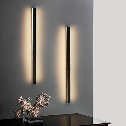 2ER Wandlampe led Wandleuchte innen - Modern 60CM 21W Flur Up Down Warmwei? Flurlampe Wohnzimmerlampe Schwarze Bettlampe Wandbeleuchtung f¨¹r Treppenhaus Wohnzimmer Kinderzimmer Schlafzimmer
