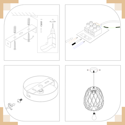 Pendelleuchte Esstisch H?ngeleuchte Vintage - Pendellampe E27 Decken H?ngelampe Schwarz Metall Rund H?ngend wohnzimmerlampe K¨¹che Schlafzimmer Ohne Leuchtmittel