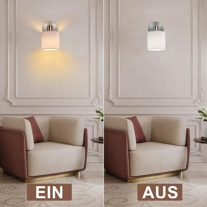 ZMH Deckenleuchte 1 Flammig Deckenlampe Flur - Deckenstrahler Modern Deckenspot Silber Wandstrahler Schwenkbar 350° E14 MAX.40W lampe für Wohnzimmer Schlafzimmer Küche