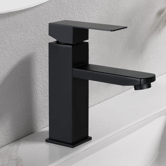 Wasserhahn Bad Waschtischarmatur Waschbecken: Armatur Schwarz Warm- und Kaltwasserhahn Badezimmer Mischbatterie Hochdruck Waschtischwasserhahn Einhebelmischer Badarmatur f¨¹r Garten K¨¹che