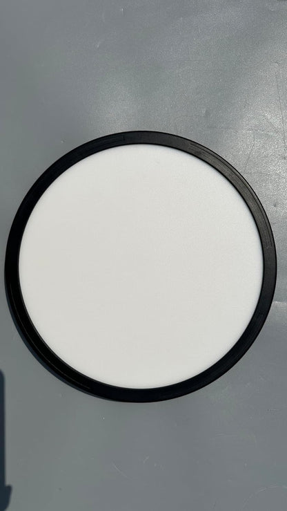 Deckenlampe LED Deckenleuchte Flach - Schlafzimmerlampe 30CM Badezimmerlampe 23W Küchenlampe Schlafzimmer Schwarz Deckenbeleuchtung Flurlampe Decke Badlampe 3000K-6500K für Küche Flur