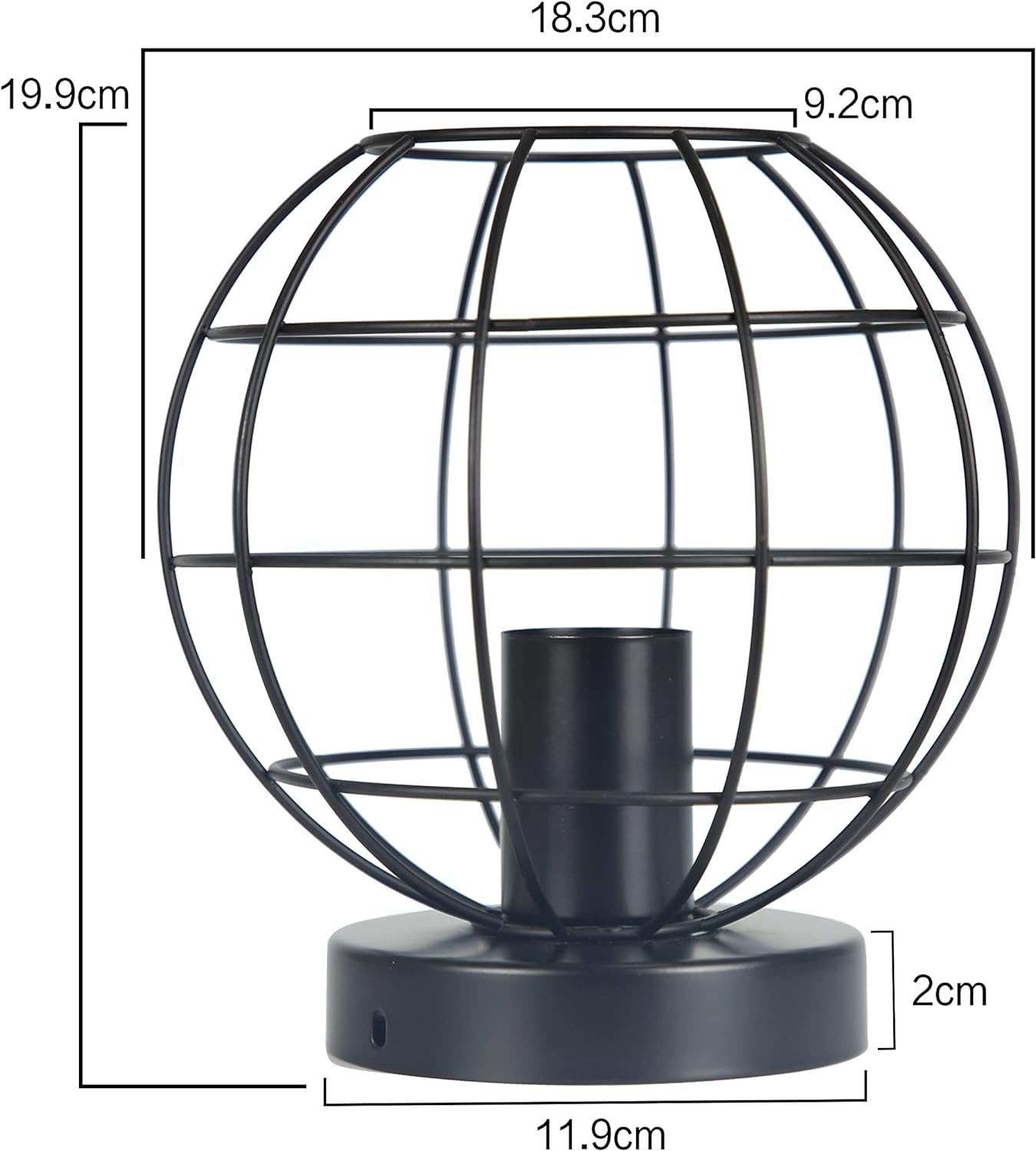 ZMH Deckenlampe Flur Deckenleuchte Vintage - Schwarz Küchenlampe Retro für Schlafzimmer Küche Flurlampe Industrial aus Metall mit 1 Flammig E27 Deckenbeleuchtung für Wohnzimmer Esszimmer max. 40W