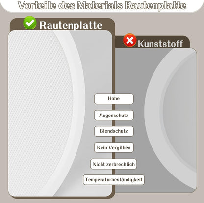 ZMH Deckenlampe LED Deckenleuchte Flach - Schlafzimmerlampe 18CM Badezimmerlampe 15W Küchenlampe Schlafzimmer weiß Deckenbeleuchtung Flurlampe Decke Badlampe 3000K für Küche Flur