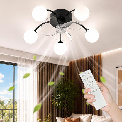 ZMH Deckenleuchte mit Ventilator Leise Deckenventilator Ohne Licht
