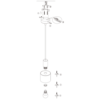 H?ngelampe Esstisch Pendelleuchte E27 Schwarz - H?ngeleuchte Retro Schlafzimmerlampe Nachttisch H?henverstellbar K¨¹chenlampe H?ngend Esszimmerlampe Vintage Industrial Ohne Leuchtmittel