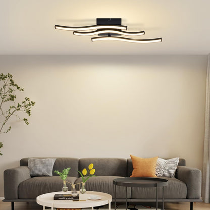 ZMH  LED Deckenlampe Schlafzimmer Deckenleuchte: Modern