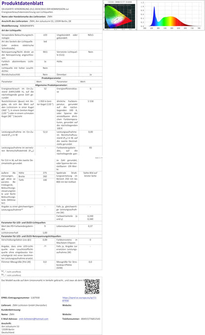 ZMH LED Deckenleuchte Deckenlampe Wohnzimmer - Wei? Schlafzimmerlampe mit Fernbedienung Dimmbar 52W Modern Wohnzimmerlampe mit 4 Metall Ringe Design f¨¹r Schlafzimmer Kinderzimmer Esszimmer B¨¹ro