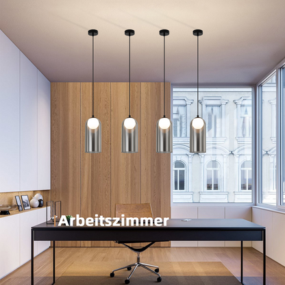 H?ngelampe Esstisch Pendelleuchte Schwarz- 1 Flammig Nachtisch H?ngeleuchte Glas Vintage Esstischlampe H?ngend G9 Pendellampe H?henverstellbar f¨¹r Wohnzimmer Schlafzimmer (ohne Leuchtmittel)