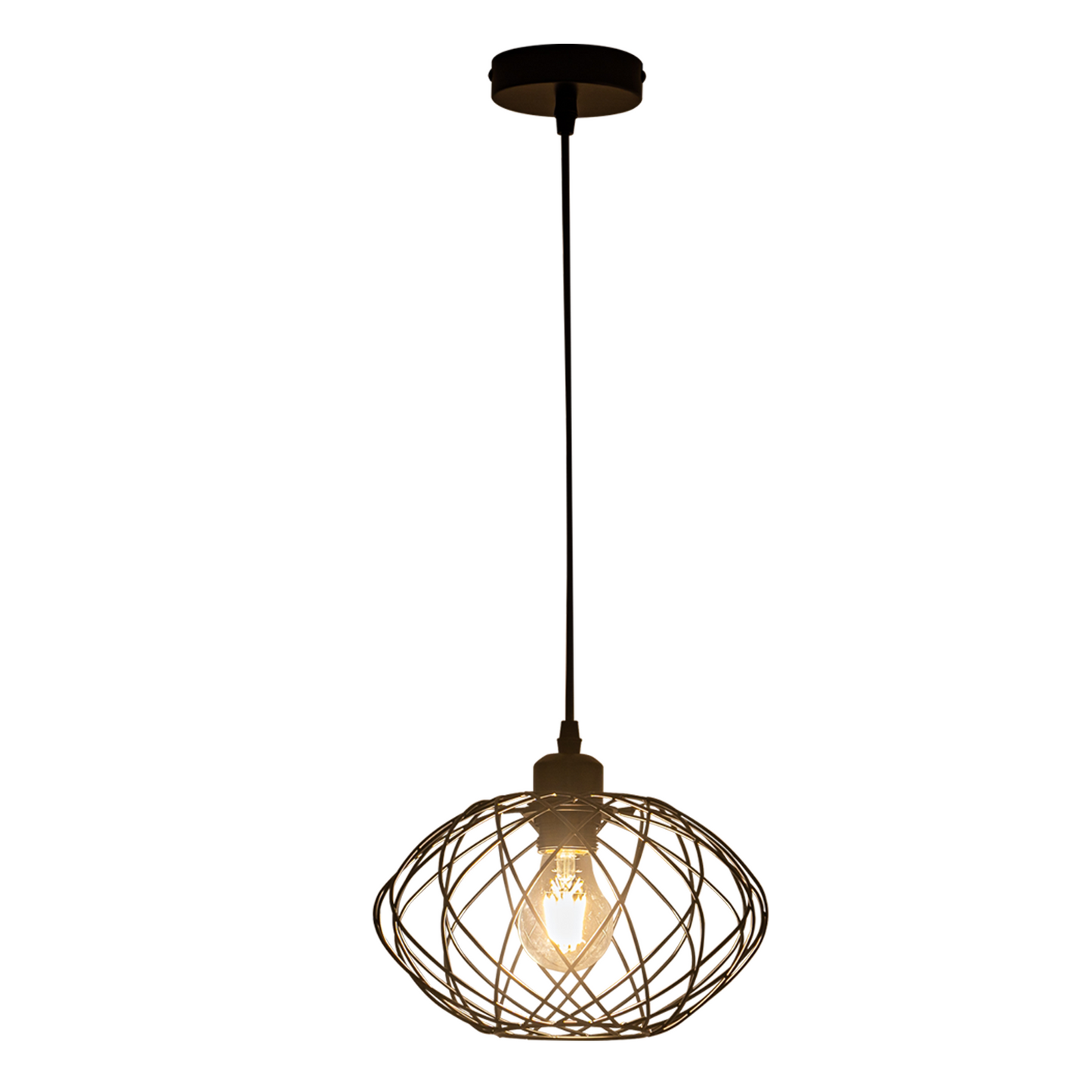H?ngelampe Industrial Schwarz Pendelleuchte - H?ngeleuchte Metall Vintage E27 Pendellampe Retro Esszimmer Lampe K¨¹che H?ngend Wohnzimmer Flur Ohne Leuchtmittel